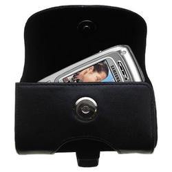 Gomadic Horizontal Leather Case with Belt Clip/Loop for the Samsung SPH-A800
