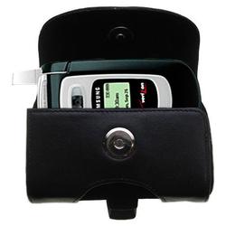 Gomadic Horizontal Leather Case with Belt Clip/Loop for the Samsung SPH-A840 / PM-A840