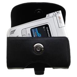 Gomadic Horizontal Leather Case with Belt Clip/Loop for the Samsung SPH-A940 / MM-A940