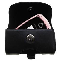 Gomadic Horizontal Leather Case with Belt Clip/Loop for the Samsung SPH-M305