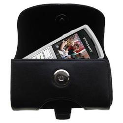 Gomadic Horizontal Leather Case with Belt Clip/Loop for the Samsung Trace T519