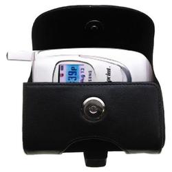 Gomadic Horizontal Leather Case with Belt Clip/Loop for the Samsung VGA1000