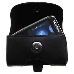 Gomadic Horizontal Leather Case with Belt Clip/Loop for the Samsung YP-T9 1GB