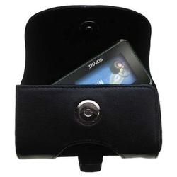 Gomadic Horizontal Leather Case with Belt Clip/Loop for the Sandisk Sansa c240 1GB