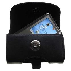 Gomadic Horizontal Leather Case with Belt Clip/Loop for the Sandisk Sansa e200R Rhapsody