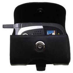Gomadic Horizontal Leather Case with Belt Clip/Loop for the Sanyo MM-7500