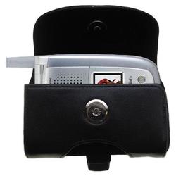 Gomadic Horizontal Leather Case with Belt Clip/Loop for the Sanyo MM-8300