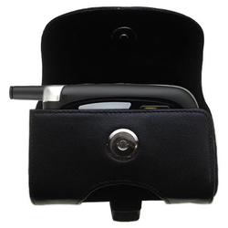 Gomadic Horizontal Leather Case with Belt Clip/Loop for the Sanyo SCP-8400