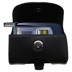 Gomadic Horizontal Leather Case with Belt Clip/Loop for the Sanyo VM4500 / VM 4500