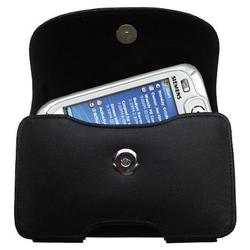 Gomadic Horizontal Leather Case with Belt Clip/Loop for the Siemens SX66 Pocket PC Phone