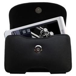 Gomadic Horizontal Leather Case with Belt Clip/Loop for the Sony Clie T415