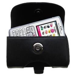 Gomadic Horizontal Leather Case with Belt Clip/Loop for the Sony Ericsson D750 / D750i