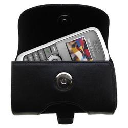 Gomadic Horizontal Leather Case with Belt Clip/Loop for the Sony Ericsson J100a