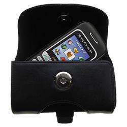 Gomadic Horizontal Leather Case with Belt Clip/Loop for the Sony Ericsson J220i