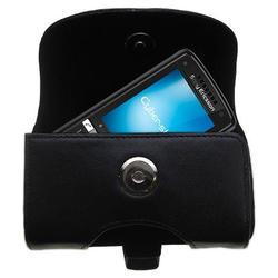 Gomadic Horizontal Leather Case with Belt Clip/Loop for the Sony Ericsson K858c