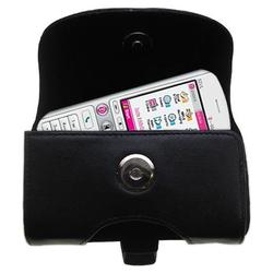 Gomadic Horizontal Leather Case with Belt Clip/Loop for the T-Mobile SDA Music