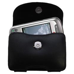 Gomadic Horizontal Leather Case with Belt Clip/Loop for the Vodaphone VPA Compact III