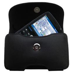 Gomadic Horizontal Leather Case with Belt Clip/Loop for the i-Mate JAQ3