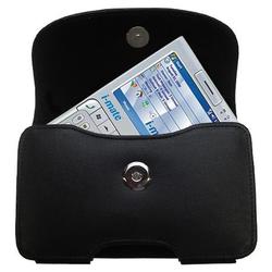 Gomadic Horizontal Leather Case with Belt Clip/Loop for the i-Mate JAQ4