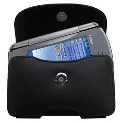 Gomadic Horizontal Leather Case with Belt Clip/Loop for the i-Mate JASJAR
