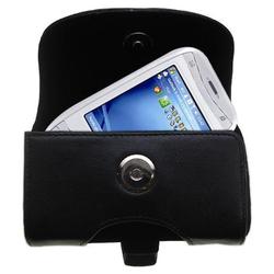 Gomadic Horizontal Leather Case with Belt Clip/Loop for the i-Mate K-Jam