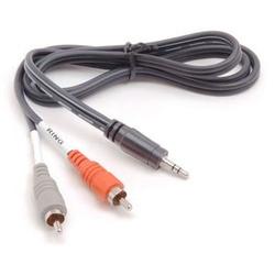 Hosa CMR-200 Series Stereo Mini to RCA Y-cable - 1 x Mini-phone - 2 x RCA - 3ft