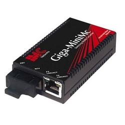 IMC NETWORKS CORP. IMC Giga-MiniMc Gigabit Fiber Converter - 1 x RJ-45 , 1 x SC - 10/100/1000Base-T, 1000Base-SX
