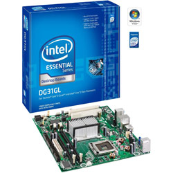 INTEL - MOTHERBOARDS Intel DG31GL Essential Series G31 Express Chipset MicroATX LGA775 Socket DDR2 4GB LAN Support Motherboard