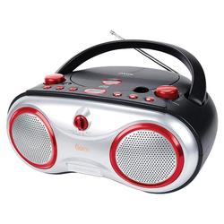 JWIN PORTABLE CD PLAYER W/AM/FM RADIO RED NIC