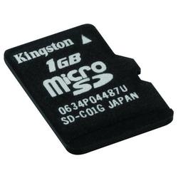 KINGSTON TECHNOLOGY FLASH Kingston 1GB microSD Card - 1 GB (SDC/1GBSP)