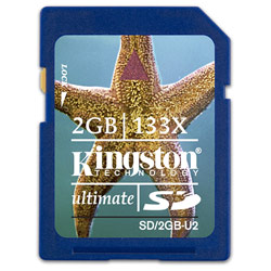 KINGSTON TECHNOLOGY FLASH Kingston 2GB Ultimate Secure Digital (SD) Card