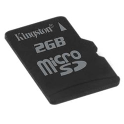 KINGSTON TECHNOLOGY FLASH Kingston 2GB microSD Secure Digital Card
