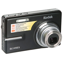 EASTMAN KODAK COMPANY Kodak EasyShare M893 IS Digital Camera - Black - 8.1 Megapixel - 16:9 - 5x Digital Zoom - 2.7 Color LCD