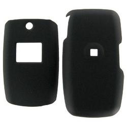 Wireless Emporium, Inc. LG CE110 Black Snap-On Rubberized Protector Case