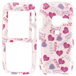 Wireless Emporium, Inc. LG Rumor LX260 Girls Love Heart Snap-On Protector Case Faceplate