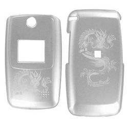 Wireless Emporium, Inc. LG VX5400 Silver Laser Dragon Snap-On Protector Case