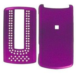 Wireless Emporium, Inc. LG VX8700 Rubberized Purple Bling Snap-On Protector Case