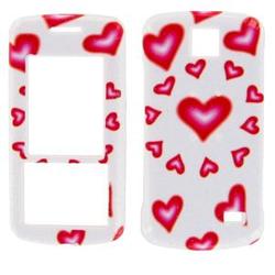 Wireless Emporium, Inc. LG Venus VX8800 Glitter Hearts Snap-On Protector Case Faceplate