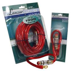 Lanzar 4 Gauge Power Cable & In-Line Fuse Kit