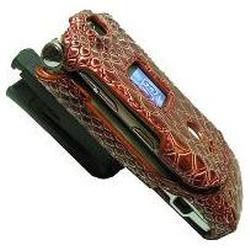 Emdcell Motorola RAZR V3 V3m V3i V3t V3e V3r V3a V3c Protect Case Brown Snake Skin w/clip