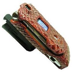 Emdcell Motorola RAZR V3 V3m V3i V3t V3e V3r V3a V3c Protect Case Chocolate Snake Skin w/clip