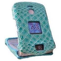 Emdcell Motorola RAZR V3 V3m V3i V3t V3e V3r V3a V3c Protect Case Teal Snake Skin