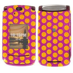 Wireless Emporium, Inc. Motorola RAZR2 V9 Hot Pink w/Glitter Dots Snap-On Protector Case Faceplate