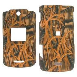 Wireless Emporium, Inc. Motorola W490/W510/W5 Rubberized Brown Grass Snap-On Protector Case Faceplate