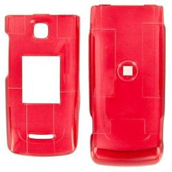 Wireless Emporium, Inc. Nokia 6555 Trans. Red Snap-On Protector Case Faceplate