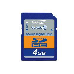 OCZ Technology 4GB Secure Digital High Capacity (SDHC) Card - (Class 6) - 4 GB