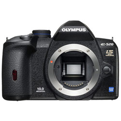 OLYMPUS AMERICA Olympus E-520 Digital SLR Camera with 10 Megapixels, 2.7 LCD, Face Detection, AF Live View & In-body Stabilization - Body Only