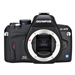 Olympus EVOLT E-420 10 Megapixel Digital SLR Camera w/2.7 LCD, Dust Reduction, Face Detection, Shadow Adjustment (Body Only)