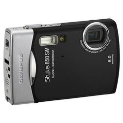 Olympus Stylus 850 SW Digital Camera - Black - 8 Megapixel - 16:9 - 3x Optical Zoom - 5x Digital Zoom - 2.5 Color LCD