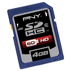 PNY Technologies PNY 4GB Secure Digital High Capacity (SDHC) Card -(Class 6) - 4 GB